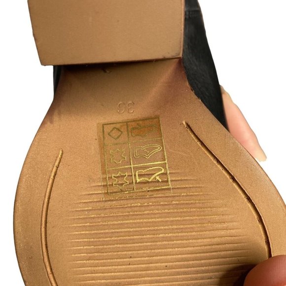 Midas Black Genuine Leather Block Heel Boots Size 36 / 6 RRP$248 Ankle Bootie - Picture 9 of 10